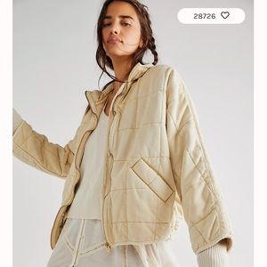 Free People Dolman Quilted Knit Jacket